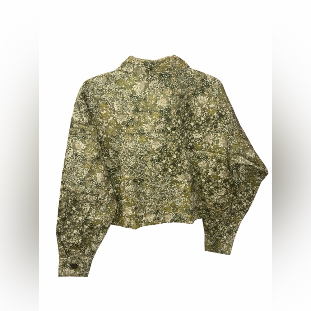 Wild Fable Green Floral Spring Jacket NWT Size: XS - Picture 2 of 4